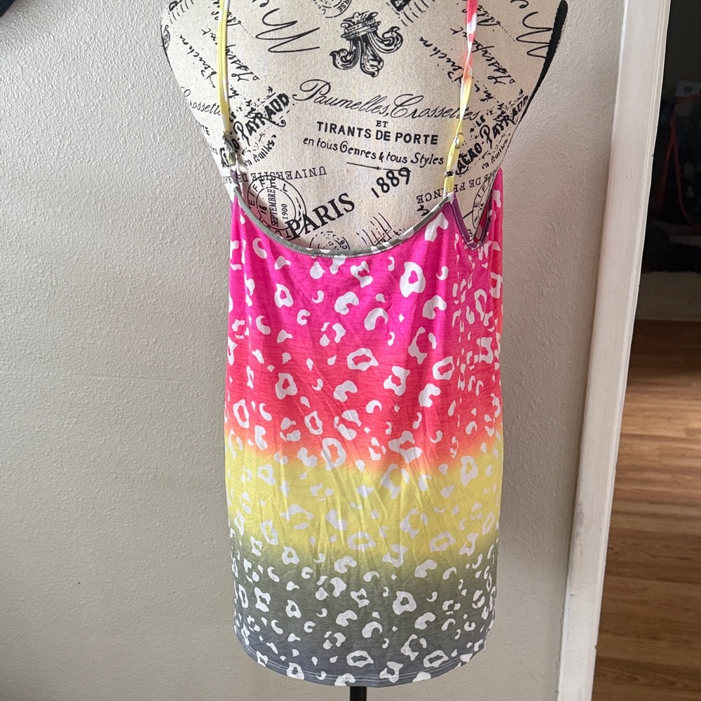 White Birch Colorful Leopard Camisole - Picture 3 of 5